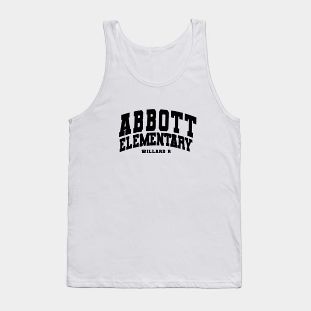 Abbott Elementary White Tank Top by Aspita